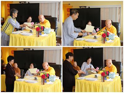 Thiền Sinh nhận bằng tốt nghiệp